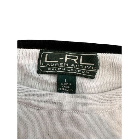 Lauren‎ Ralph Lauren Women's White Long Sleeve Blouse Size L Casual - Picture 2 of 4